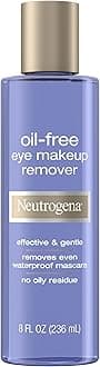 Gentle Oil-Free Eye Makeup Remover & Cleanser for Sensitive Eyes, Non-Greasy Makeup Remover, Removes Waterproof Mascara, Dermatologist & Ophthalmologist Tested, 8.0 fl. oz.