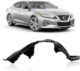 CarPartsDepot Front Fender Liner Passenger Right Side Compatible With 2009-2014 Maxima Fits 638409N50B NI1249119