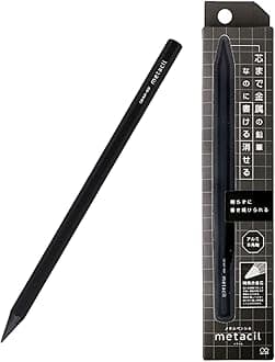SUN-STAR Metacil Everlasting Metal Pencil, Inkless & Infinity, 2H Black Lead - Black, S4541120 (with Authentic Hologram)