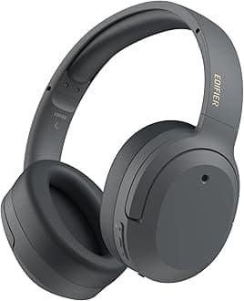 EdifierW820NB Plus Hybrid Active Noise Cancelling Headphones - LDAC Codec - Hi-Res Audio Wireless & Wired - Fast Charge - 49H Playtime - Over Ear Bluetooth V5.2 Headphones - Grey