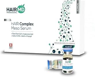 Hairmd Clinical Hair Complex Meso Serum Growth – 10Pcs 6Ml Vials Scalp Treatment Ideal For Transplant, Home Application Activates Follicles Promotes New