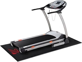 BUCKLOS Treadmill Mat for Peloton Bike & Spin Stationary Bikes & Recumbent Bikes - Upgraded 6mm Thick Non-Slip Bike Trainers for Hardwood Floors, Concrete Carpets and Exercise Equipment