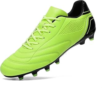 Soccer Shoes Mens Cleats Outdoor Professional Training Turf Football Boots Breathable Athletic Sneaker for AG/FG 6.5 US-11 US