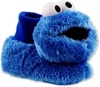 Sesame StreetCookie Monster Toddler Boys Girls Plush 3D Head Sock Top Slippers