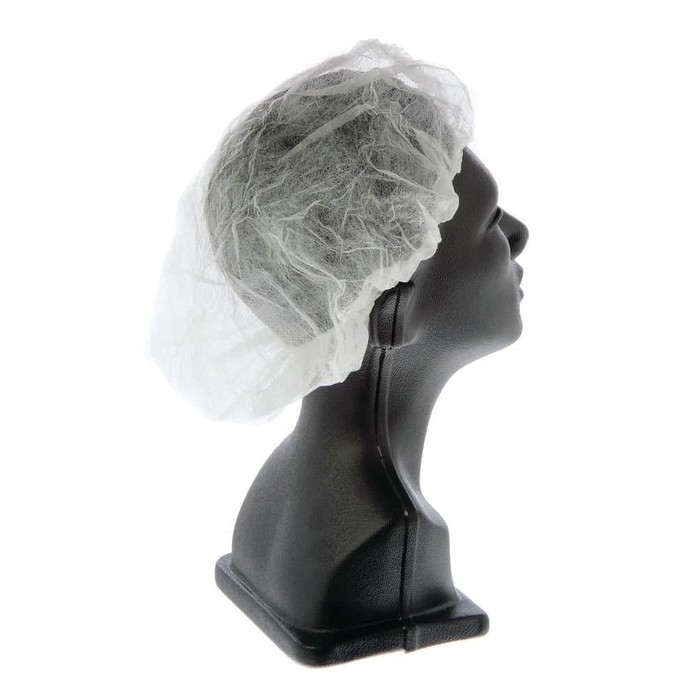 Cellucap White Non-Woven Disposable Bouffant Cap - 18" L