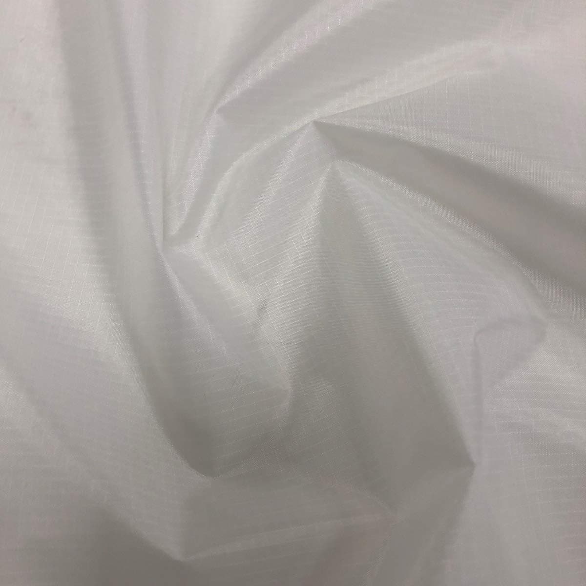 EU Fabrics Ripstop Fabric - Waterproof and Lightweight 100% Polyester Fabric - 2 oz Outdoor Rip-Stop Fabric - Ideal for Crafts, Pet Bed Covers and Banners - 60 GSM (White - Sample 10cm x 10cm)