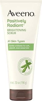 Positively Radiant Skin Brightening Scrub, Moisture-Rich Soy Extract, helps improve skin tone & texture, Oil-& Soap-Free, Hypoallergenic, 7 oz
