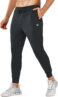 NORTHYARD Men's Joggers Pants with Zipper Pockets Lightweight Sweatpants Athletic Running Workout Track Pants for Men