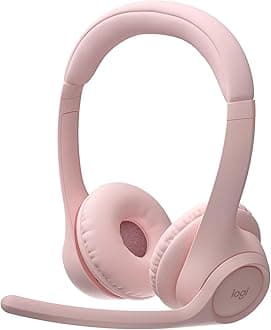 Zone 300 Wireless Bluetooth Headset With Noise-Cancelling Microphone, Compatible with Windows, Mac, Chrome, Linux, iOS, iPadOS, Android - Rose