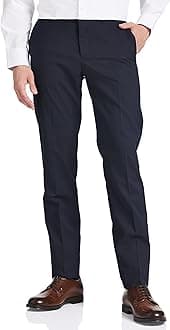 Amazon Brand - SymbolMen's Stretchable Formal Pants | Trousers (Slim Fit)