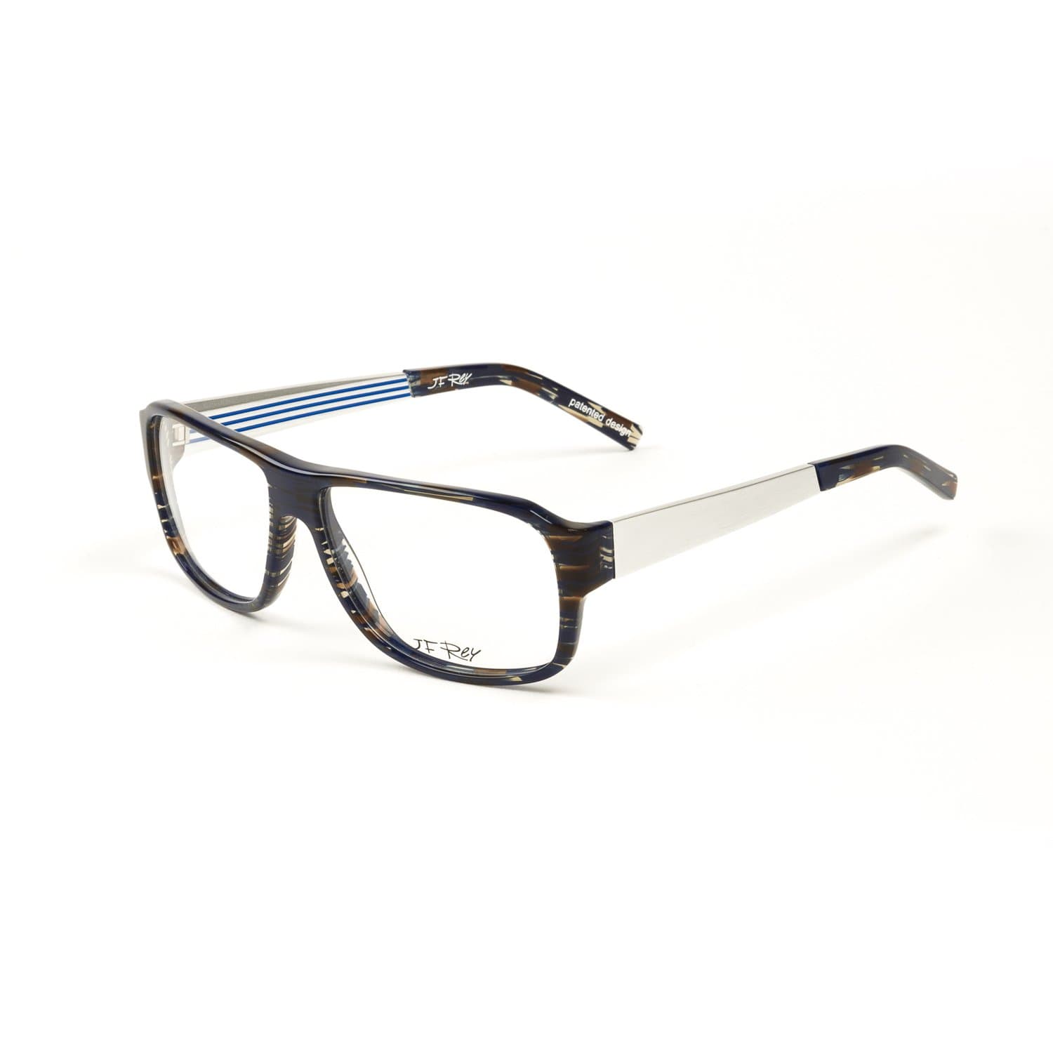 J.F. Rey Oversized Eyeglass Frames 57mm Brick Marron