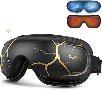 Eye Massager with Heat and Cooling Voice Control, Birthday Gifts for Men Women Dad Him Her, Eye Mask for Migraines, Eye Care with Massage, Reduce Dry Eyes Eyeris Kintsugi