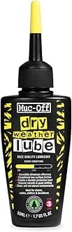 Muc-Off Bio Dry Bike Chain Lube with Microfiber Cloth | Wax-Based Formula for Smooth Gear Shifts | Creates Protective Layer and Reduces Friction