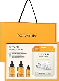 [K-Beauty] bewants Deep Toning Glutathione Ampoule Serum | Korean Skincare with Vitamin C & Calendula Extract, 1.01 fl.oz & Bewants Deep Toning Glutathione Spot Patch