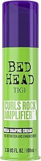 TIGI Bed Head Curls Rock Amplifier Curl Cream for Definition and Enhancement of All Curly Hair Types, 3.38 fl oz