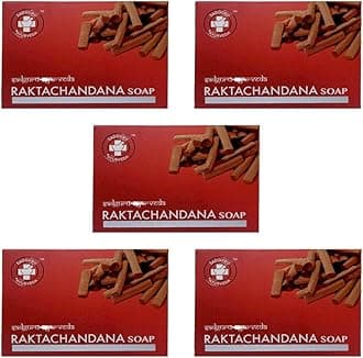 AYURVEDA - SOAPS (RAKTACHANDANA) Pack of 5