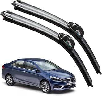 CARNYX Frameless Windshield Wiper Blades, Front Car Wipers Set of 2, Noise-Free, Durable Performance Compatible with (Ciaz (2012-2018) (D-24,P-16))