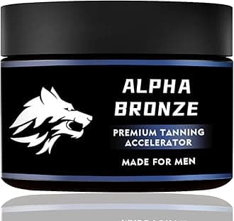 Intense Tanning Gel |Alpha Bronze Tanning Accelerator | Non-Greasy, Waterproof, with Carrot & Coconut Oils | Hydrating, Vitamins A & E | Unisex 3.5 oz