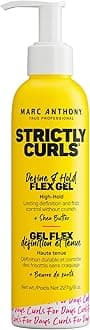 Marc Anthony Define & Hold Flex Hair Styling Gel, Strictly Curls - Medium to Coarse Curls - High Hold, Long-Lasting Frizz Control & Added Shine with Shea Butter - Anti-Frizz Hair Products for Women