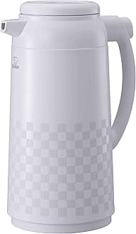 Premium Thermal Carafe, 1.0-Liter, Ichimatsu White