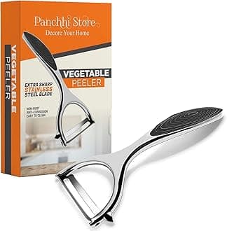 Vegetable and Fruit Peeler Multipurpose Use for Kitchen Stainless Steel Blades Set of 1