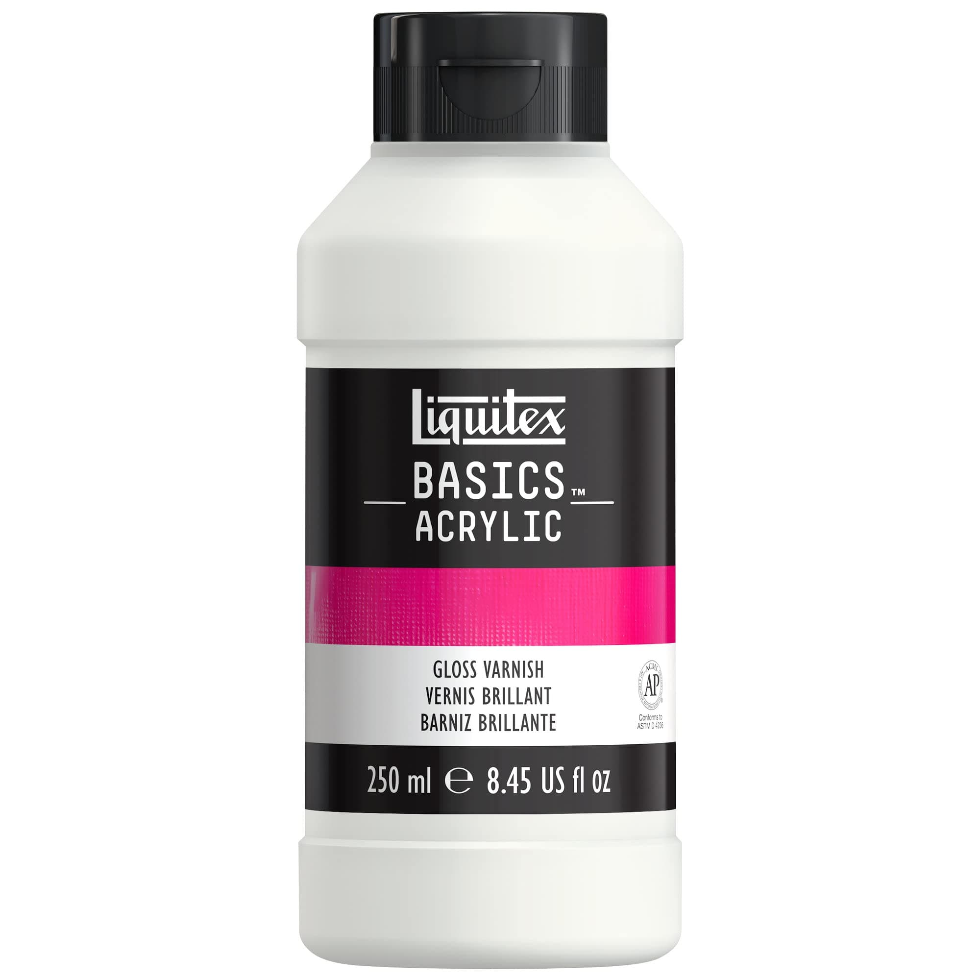 Liquitex BASICS Gloss Varnish, 250ml (8.4oz) Bottle
