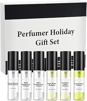 Parfum for Women, Beauty Products for Women,Long Lasting Perfume Spray Set for Woman Fresh Floral Fragrance Non Pungent Scent Date Night 60ML (White, 8.5x1.8CM)