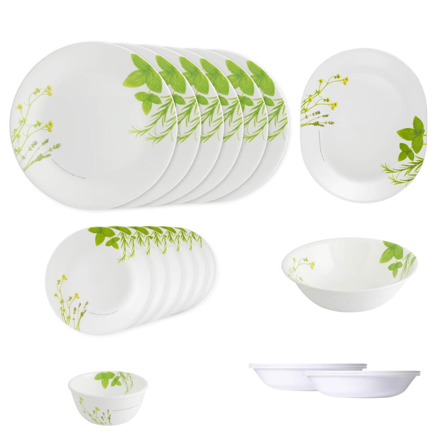 Corelle 21 Pc Dinner Set - European Herbs