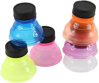 Handy Gourmet 6-Pack Resealable Tops Can Converter, 2.16" X 2.36" X 2.36", multi