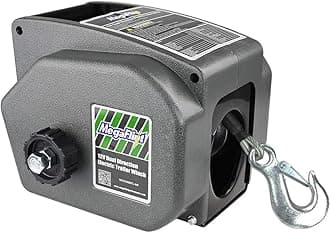 Trailer winch,Reversible electric Winch, for boats up to 6000 lbs.12V DC,Power-in, Power-out, and Freewheel operations,30% higher winching power than regular 6000 lbs winch.