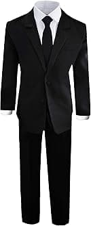 Black n BiancoBoys' Formal Black Suit with Shirt and Vest