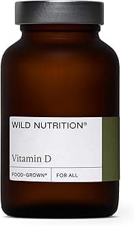 WILD NUTRITION Food Grown® Vitamin D Supplements | High Strength Vitamin D 1000iu for Muscle, Bone, and Immune Support | 30 Capsules