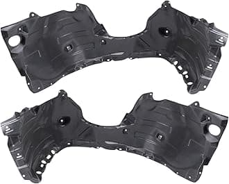 TRQ Front Inner Fender Liner Set Compatible with 2019-2022 Lexus ES300h 2019-2021 ES350 LX1248141 LX1248143 LX1249141 LX1249143