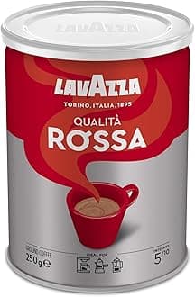Lavazza Qualita Rossa Ground Coffee Powder, 250g Can
