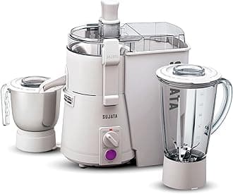 SujataHeavy Duty Juicer Mixer Grinder with Aluminium Base Jar + Chutney Jar
