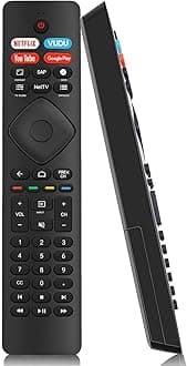 New Replacement Remote for All Philips TV Philips Android 4K Smart TV LED LCD HDTV 3D UHD TV, 43PFL5766/ F7 50PFL5704/ F7 55PFL5604 (NO Voice)