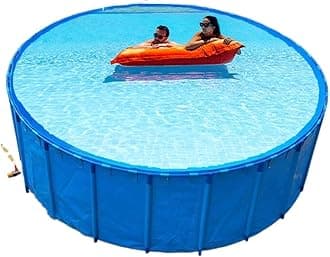 Ultra Large Deep Outdoor Swimming Pool, Plastic Round Framed Swimmingpool for Backyard, Garden/ Garden/ Indoor Piscinas Para Adultos, 10m 9m 8m 7m 6m 5m 4m 3m 2m 1m Piscina ( Color : D x H , Size : 5X