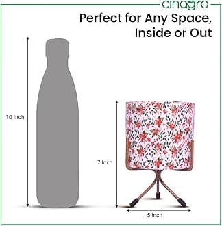 CINAGRO Metal Flower Vase Planter Pot with Iron Stand, Pots for Plants, Plant Pots for Home Decoration, Succulent Pot, Indoor Planter Garden Decor Style: Rosewood Radiance