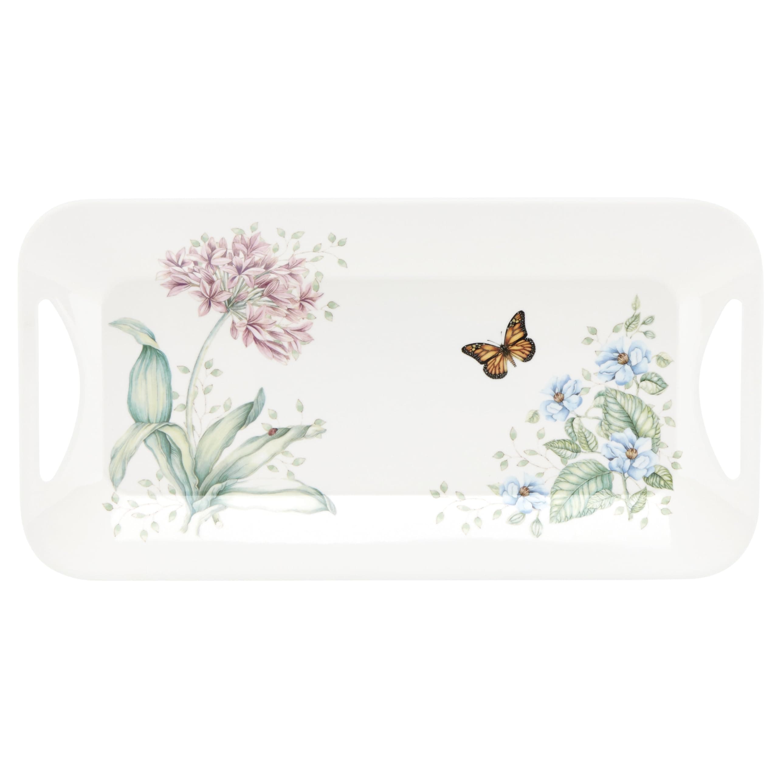 Butterfly Meadow Melamine Plate Starter Plate White