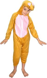 Kaku Fancy Dresses Fleece Rat Animal Costume For Kids - Brown, 5-6 Years | Animal Fancy Dress For Boys & Girls