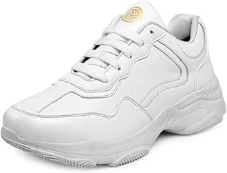 Bacca BucciMens Platform Chunky Trainer/Sneakers -Boom Mid Top Shoes For Gym/Outdoor Sports