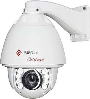 IMPORX 600X 4K 8MP Auto Tracking PTZ IP Camera - 3840x2160P H.265 High Speed Dome Camera, Support Miro SD Card and P2P, 500ft IR Distance, with Fan Heater and Wiper