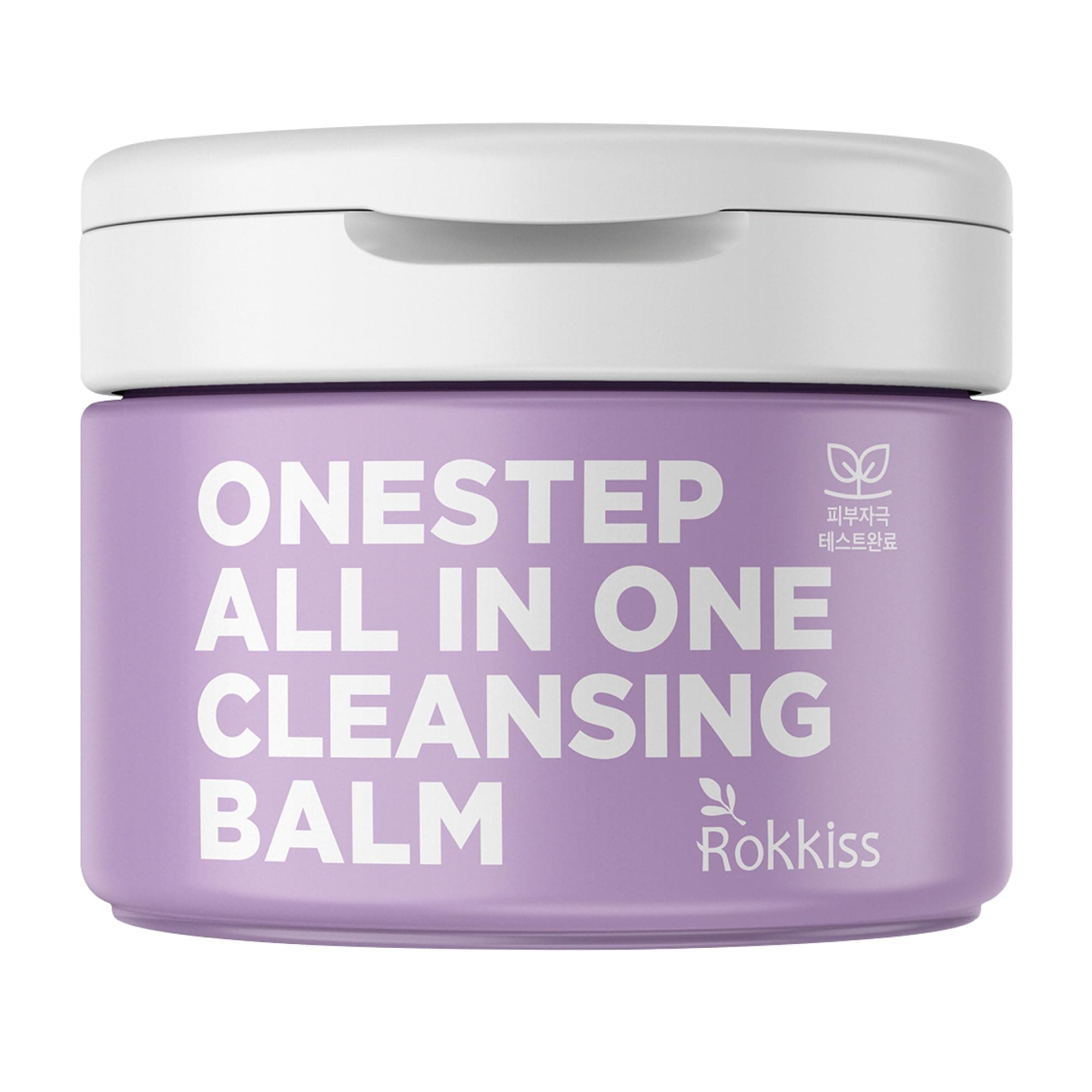 ROKKISS One-Step Cleansing Balm (5.1 fl oz) - pH Balanced Gentle Daily Facial Cleansing and Makeup Remover. Shea Butter, Grapefruit/Peach Extracts.