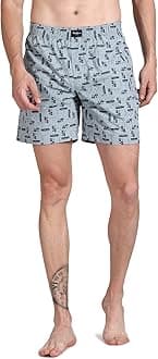 Pepe JeansMen's Cotton Classic Boxer Shorts (Pack of 1) (ATB02_Blue_L)