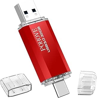 POHOVEUSB Memory Stick 32GB USB 3.0, Flash Drive Thumb Drive Pen Drive, Ultra Flair Storage Data Traveler Super Speed Waterproof for Smartphones, Tablets, Macs and Computers