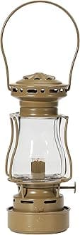 Vintage Oil Lantern, Waterproof Fuel Lantern with Carry Handle, for Outdoor Camping Hiking Patio Picnic, Khaki