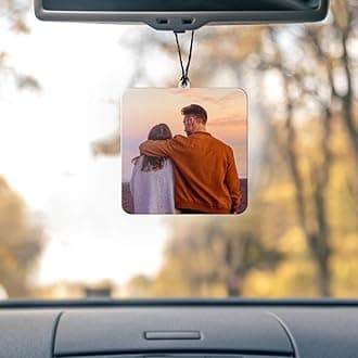 Personalised Car Hanging, Photo Car Hanging, Both Car Hanger with Photo, Best Car Accessories, Mirror Hanging Accessories, Best Gift