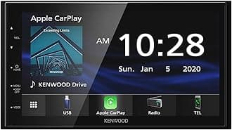 Kenwood DMX4707S 6.8" Digital Media Touchscreen Receiver w/Apple CarPlay and Android Auto