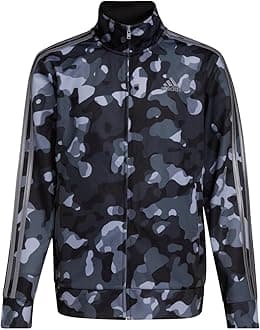 adidas Boys' Zip Front Iconic Tricot Jacket