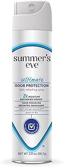 Summer's Eve Ultimate Odor Control Daily Feminine Spray with Talc-Free, Odor-Reducing and Moisture-Absorbing Formula, 2 Oz